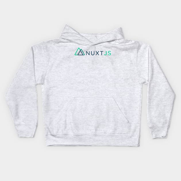 NuxtJS Logotypy Kids Hoodie by hipstuff